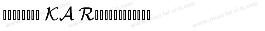 berletta KA Regular字体转换